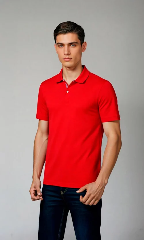 Polo hombre unicolor