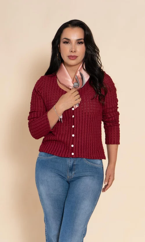 Camiseta mujer manga 3/4 unicolor