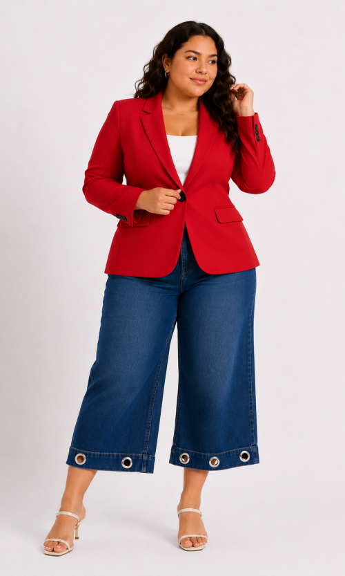 Chaqueta mujer unicolor