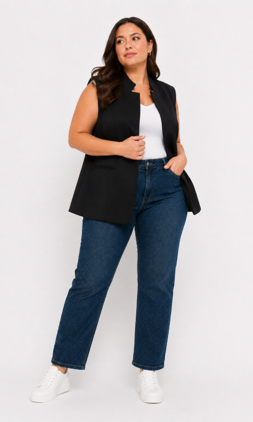 Chaqueta mujer unicolor