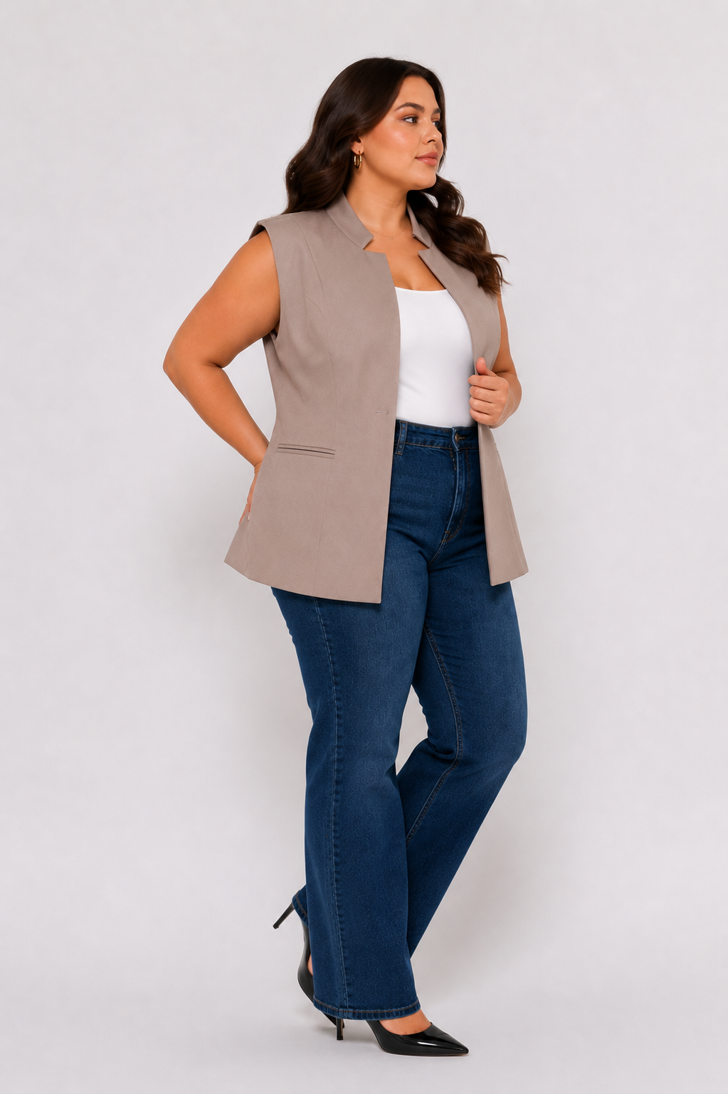 Chaqueta mujer unicolor - Imagen 4