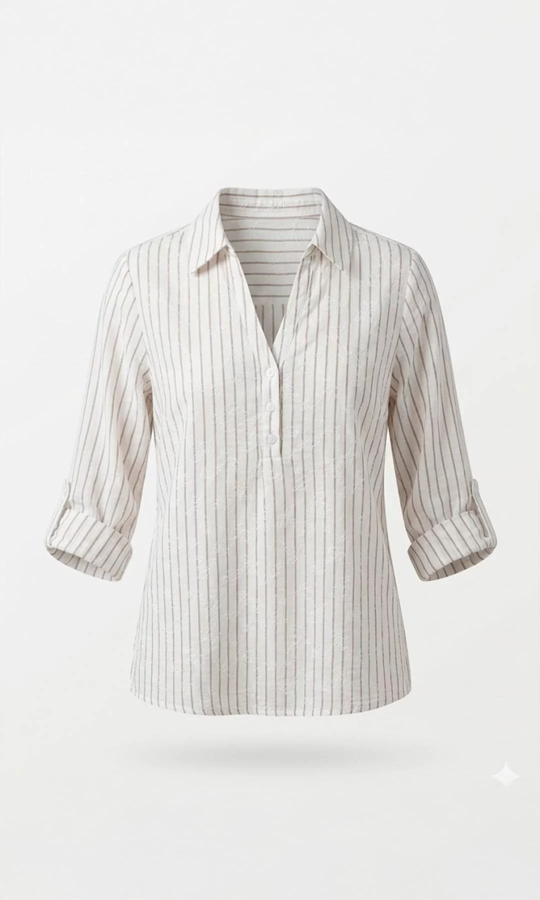 Blusa mujer manga 3/4 rayas - Imagen 3