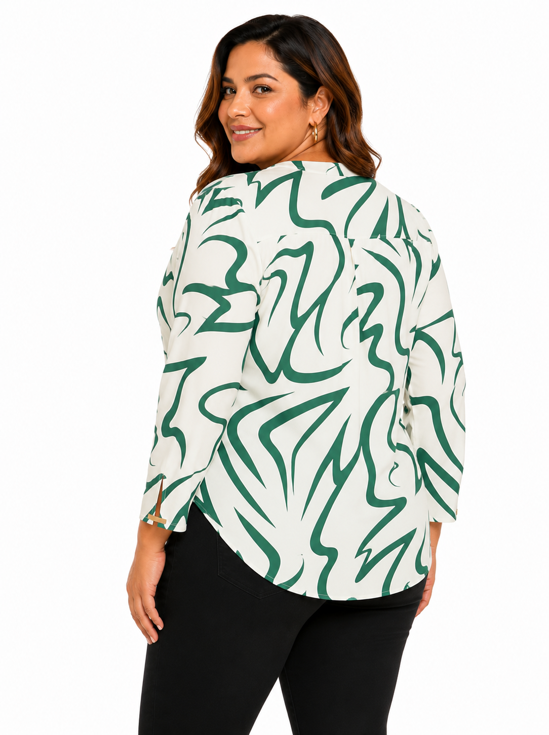 Blusa mujer manga 3/4 estampada - Imagen 6