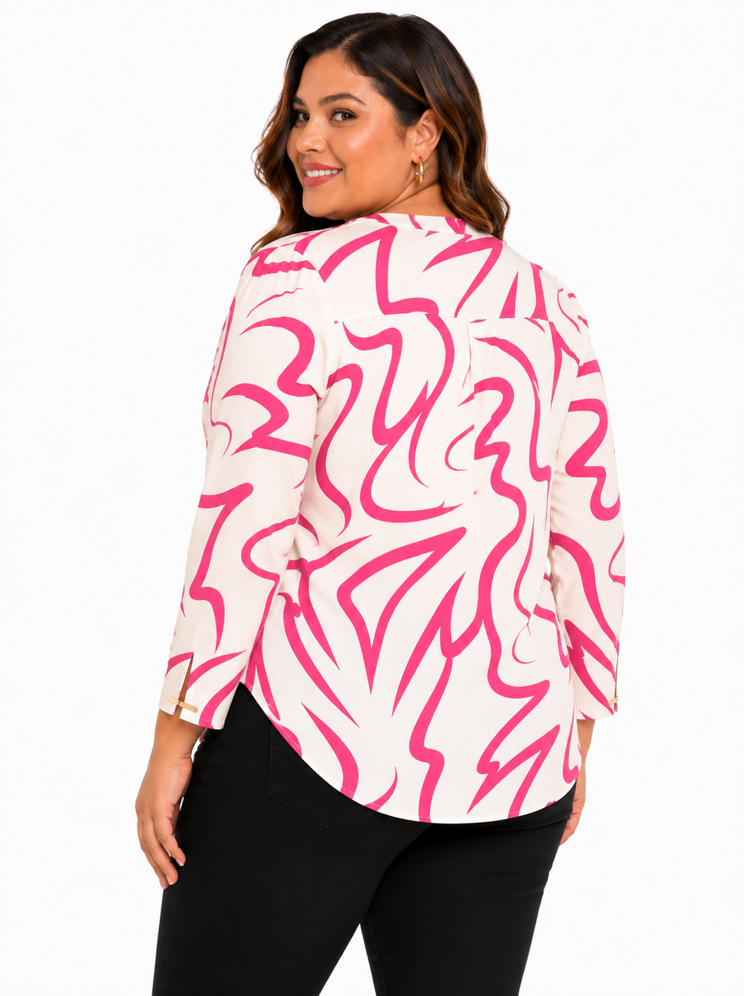 Blusa mujer manga 3/4 estampada - Imagen 9