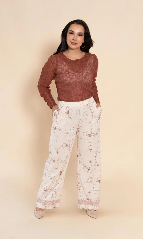 Pantalón mujer estampada