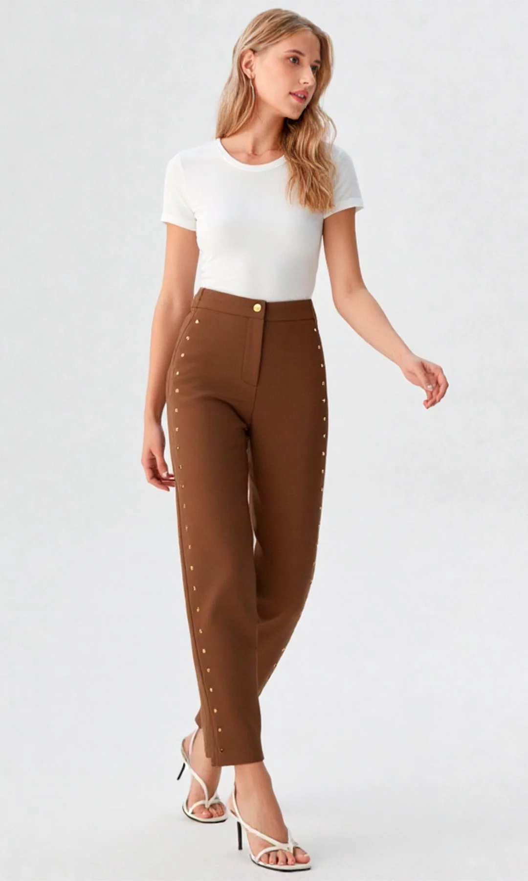 Pantalón mujer unicolor