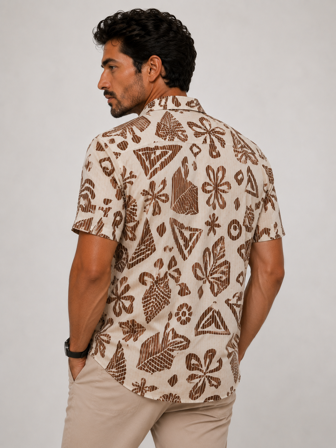 Camisa hombre manga corta estampada - Imagen 6