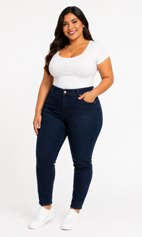 Jean mujer unicolor