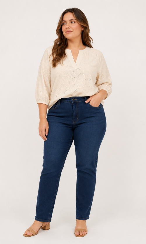 Jean mujer unicolor