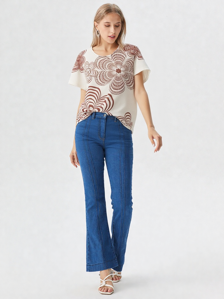 Camiseta mujer manga corta estampada - Imagen 6
