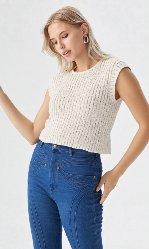 Camiseta mujer manga corta unicolor