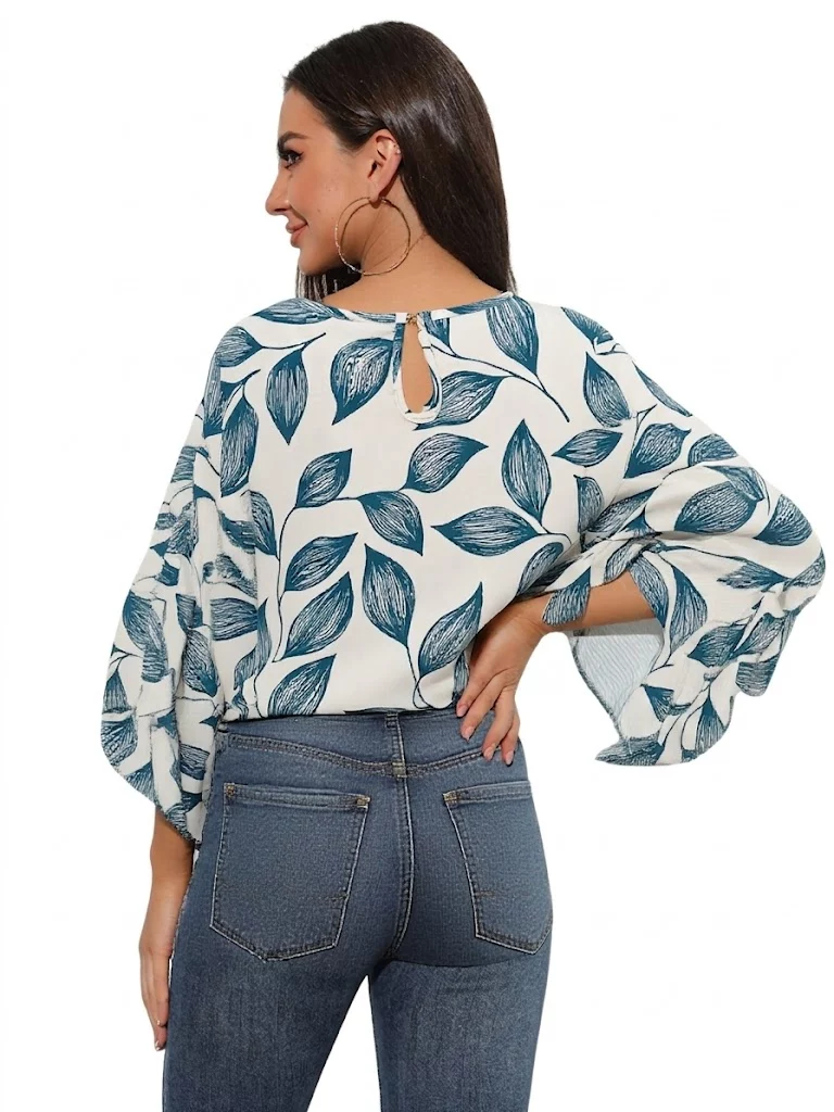 Blusa mujer manga 3/4 estampada - Imagen 7