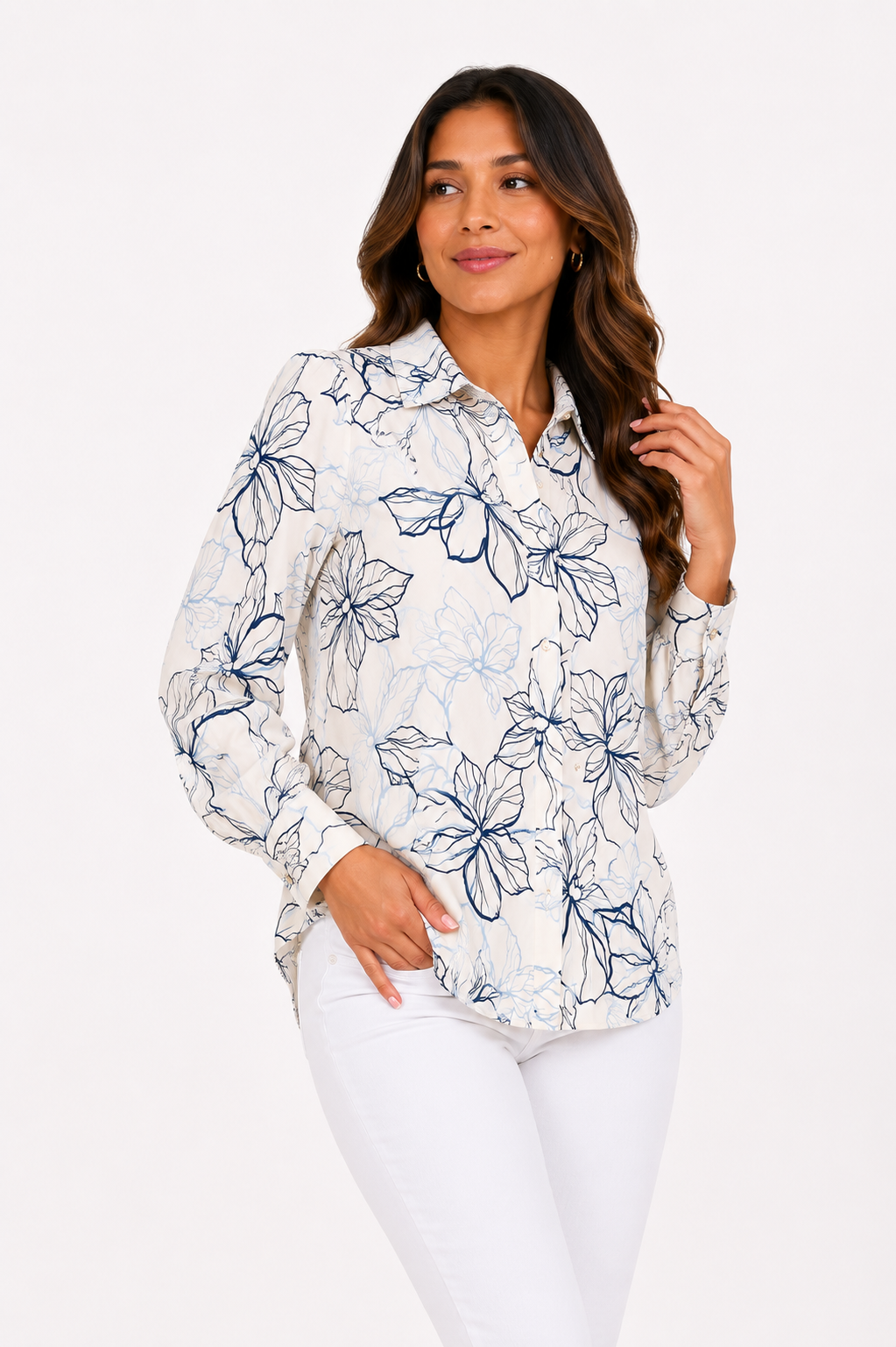 Blusa mujer manga larga estampada - Imagen 6