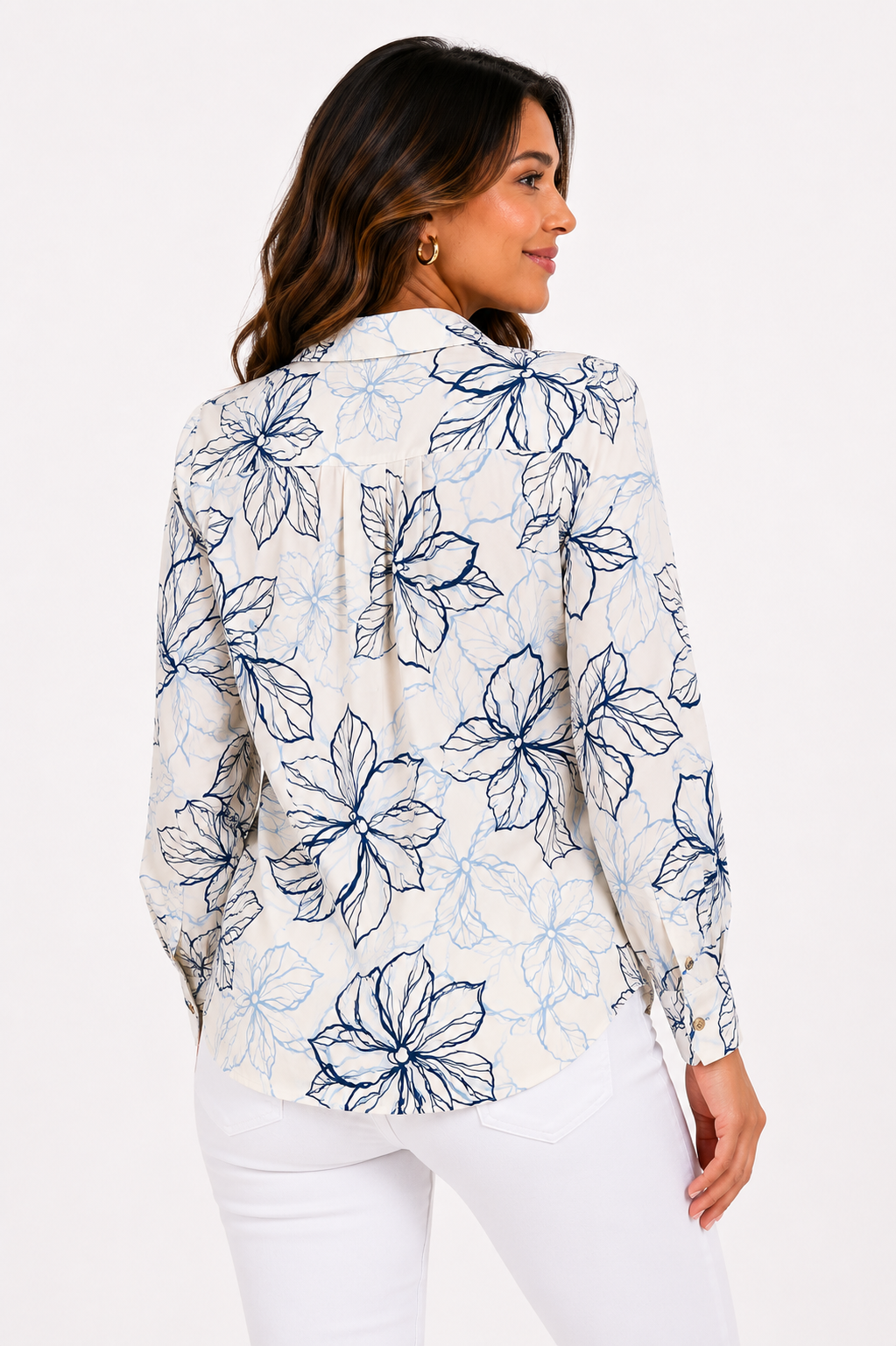 Blusa mujer manga larga estampada - Imagen 7