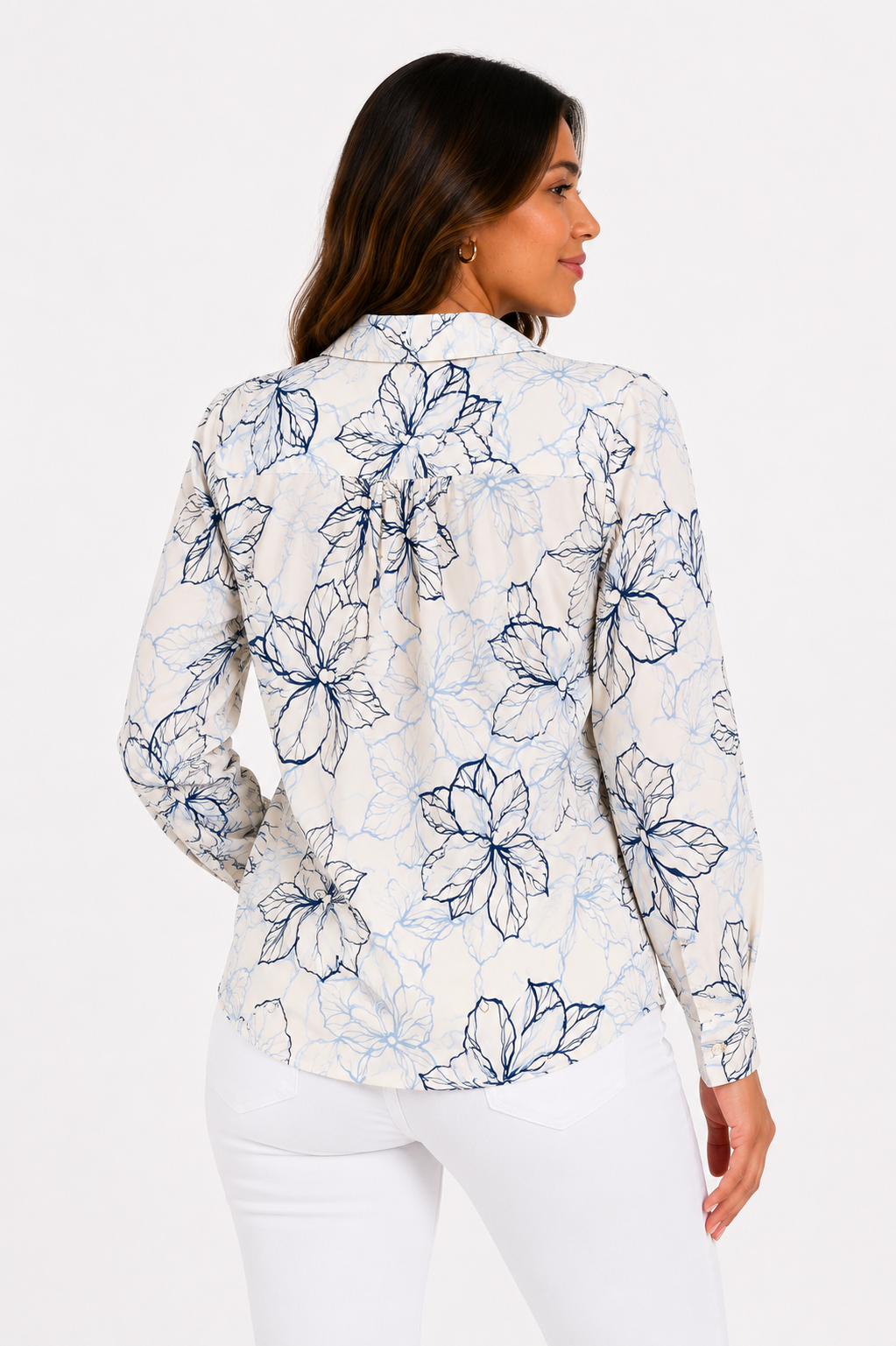 Blusa mujer manga larga estampada - Imagen 8