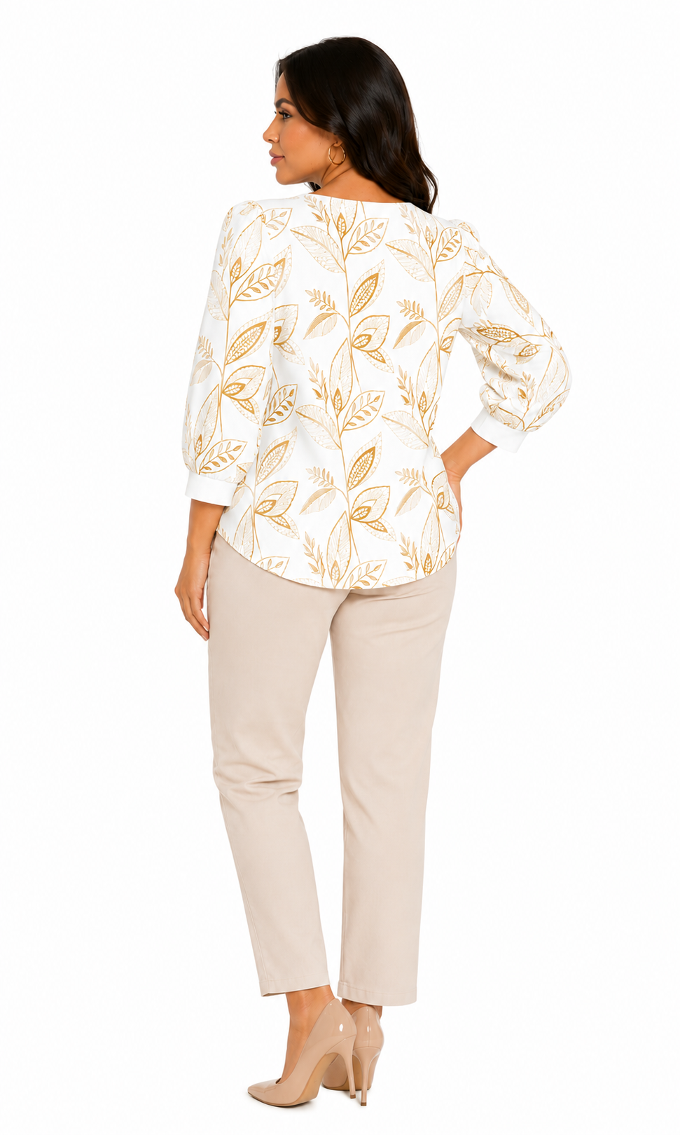 Blusa mujer manga 3/4 estampada - Imagen 6