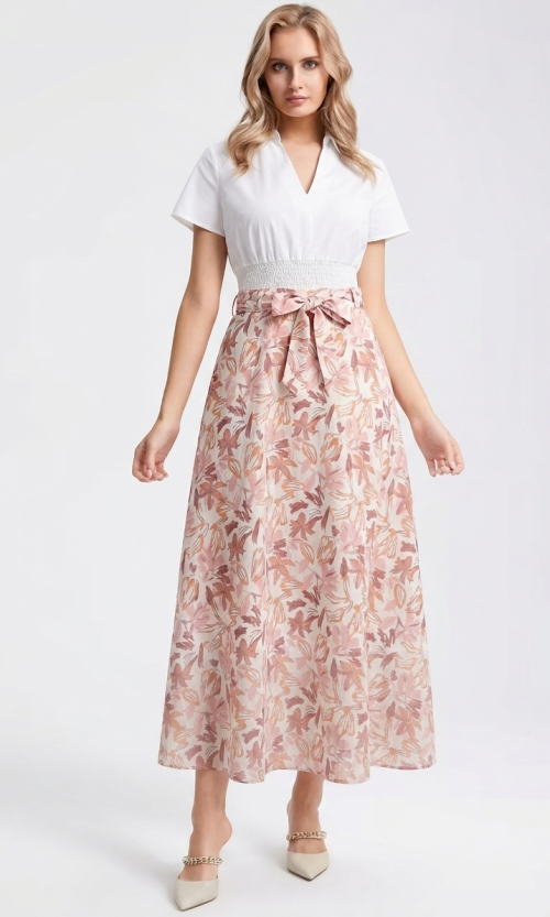 Falda mujer estampada