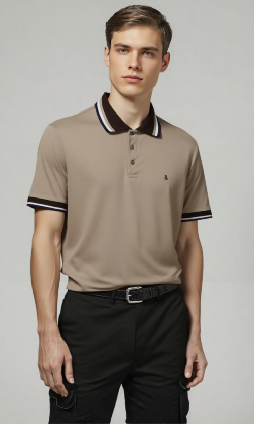 Polo hombre unicolor