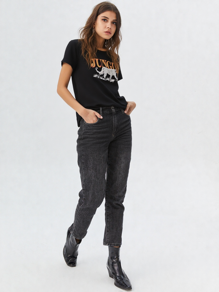 Camiseta mujer manga corta estampada - Imagen 5