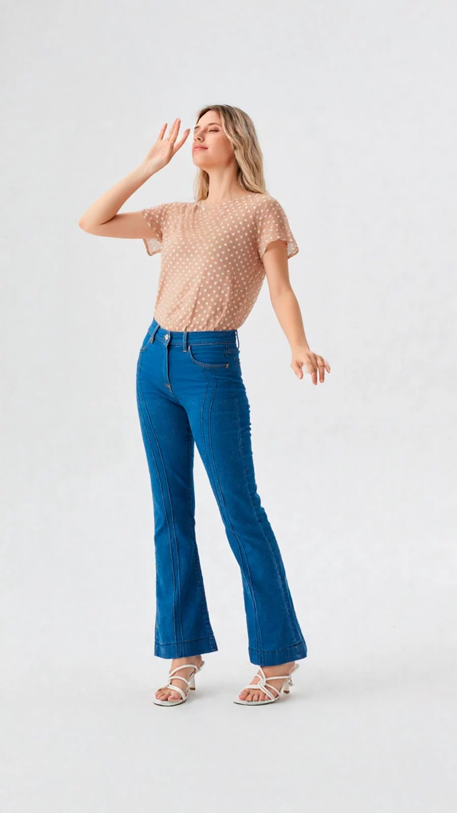 Camiseta mujer manga corta pepas - Imagen 4