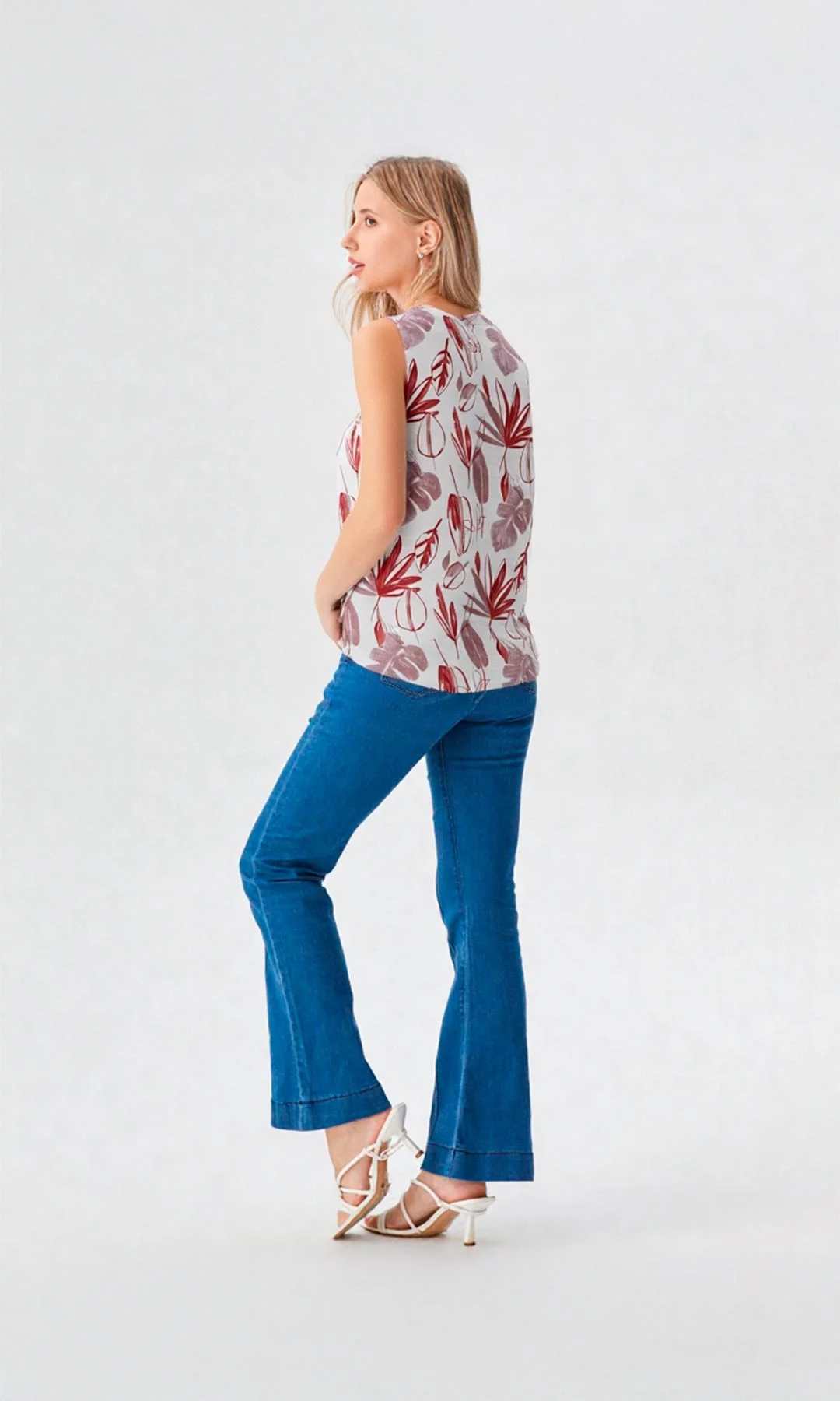 Blusa mujer manga sisa estampada - Imagen 3
