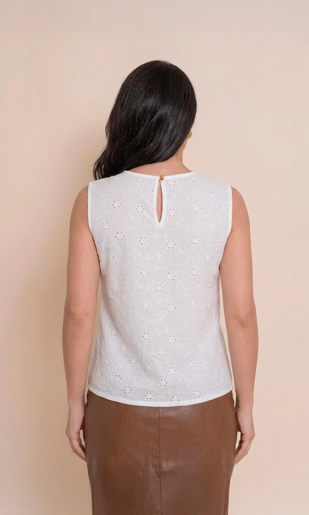 Blusa mujer manga sisa unicolor - Imagen 3