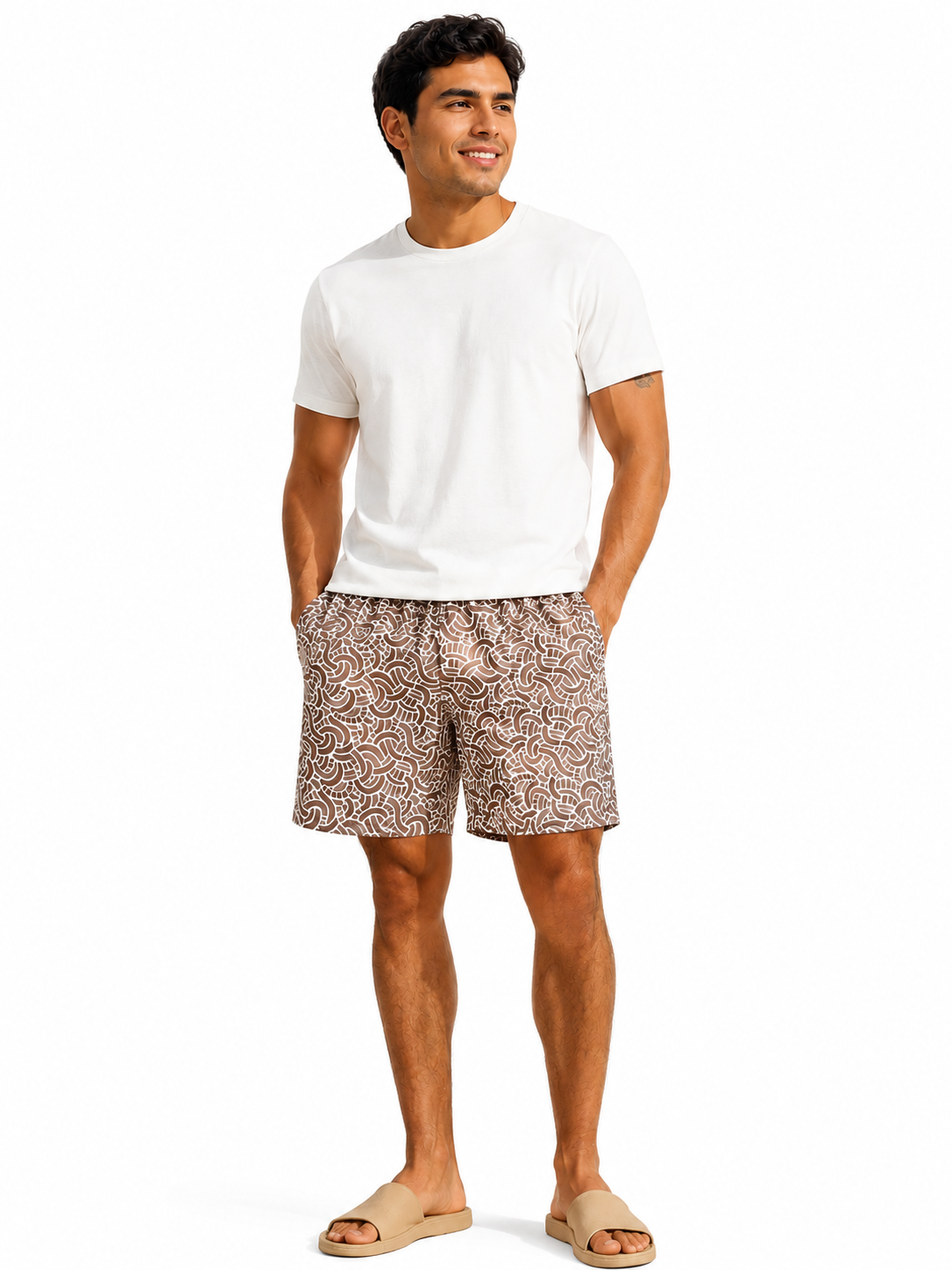Bermuda hombre estampada