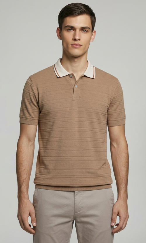 Polo hombre unicolor