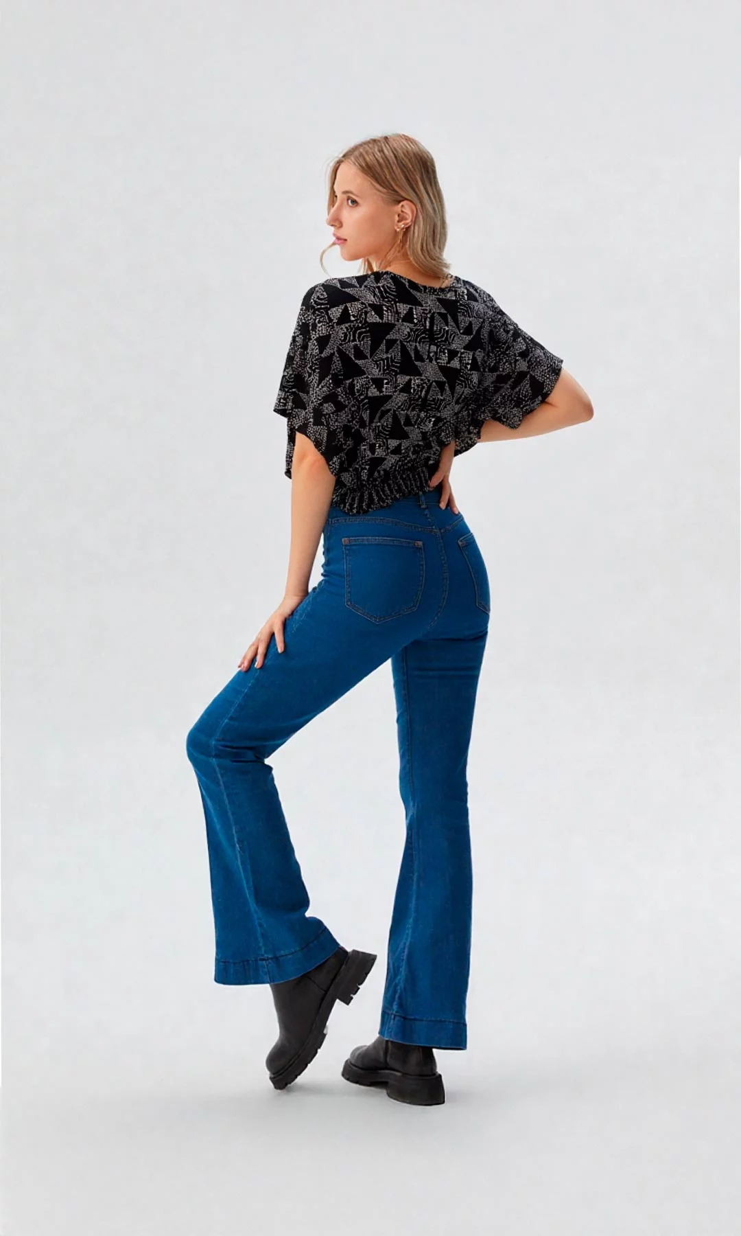 Blusa mujer manga corta estampada - Imagen 6