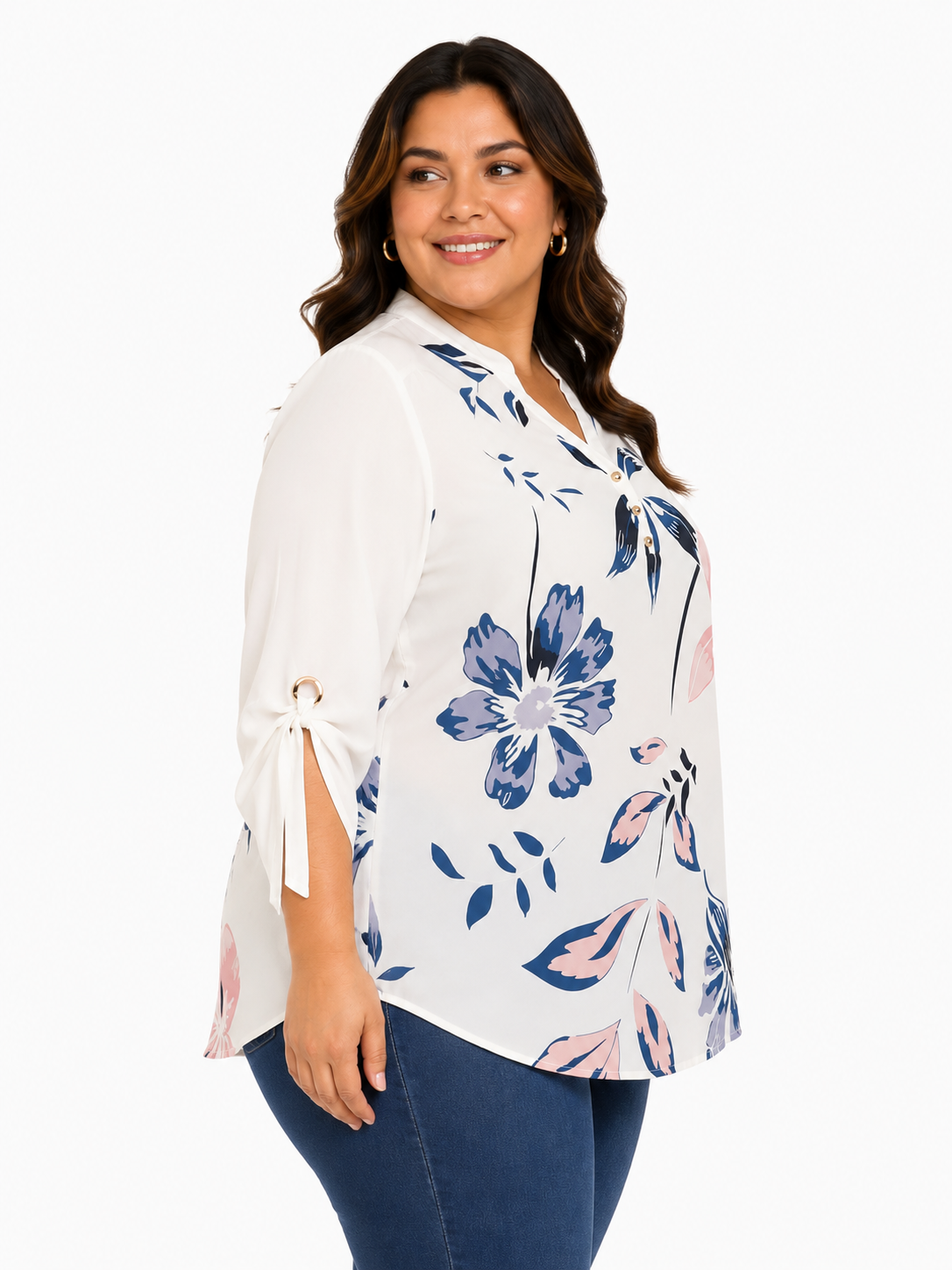 Blusa mujer manga 3/4 estampada - Imagen 5