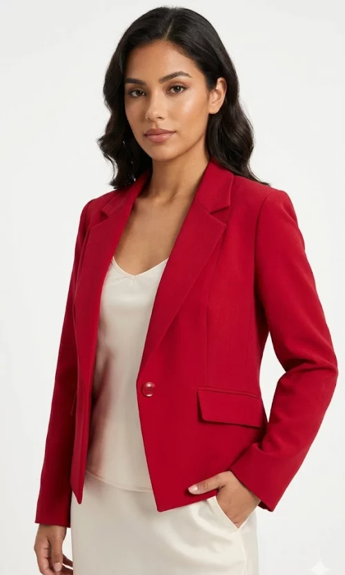 Chaqueta mujer unicolor