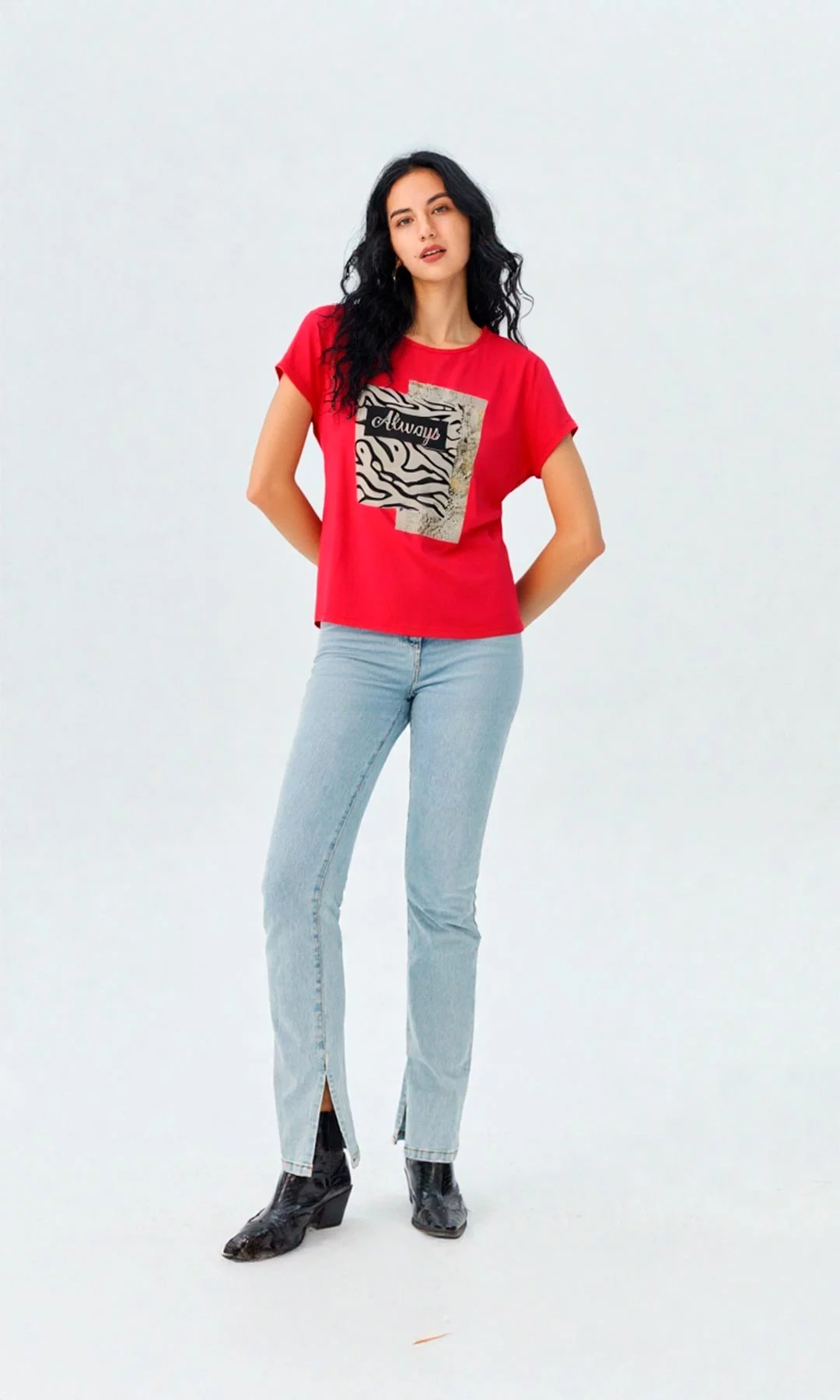 Camiseta mujer estampada - Imagen 4