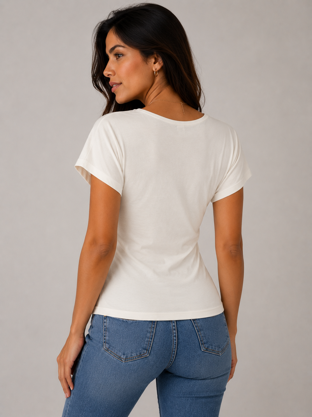 Camiseta mujer manga corta estampada - Imagen 3