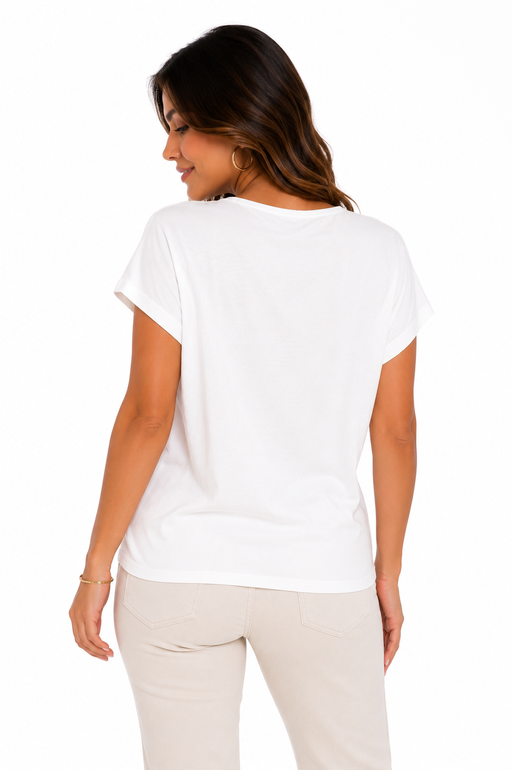 Camiseta mujer manga corta estampada - Imagen 3