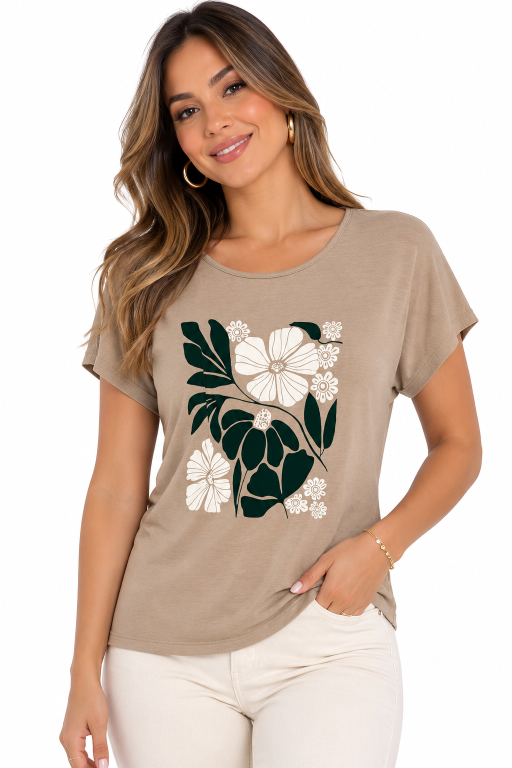 Camiseta mujer manga corta estampada - Imagen 8