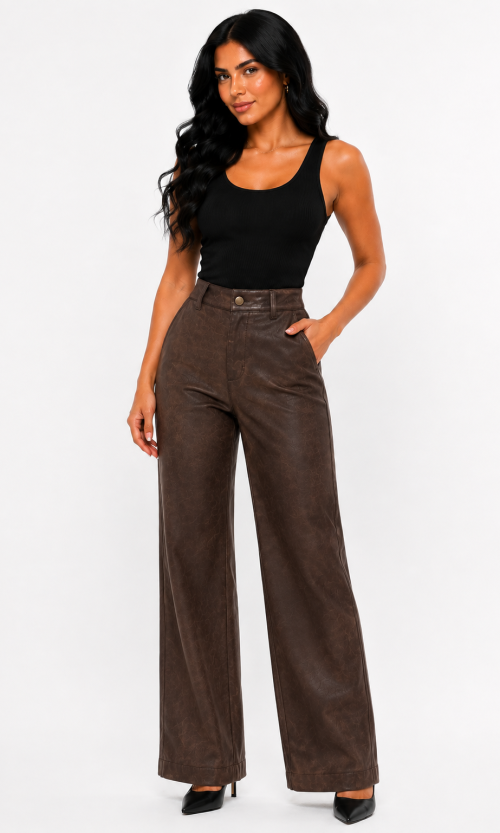 Pantalón mujer unicolor