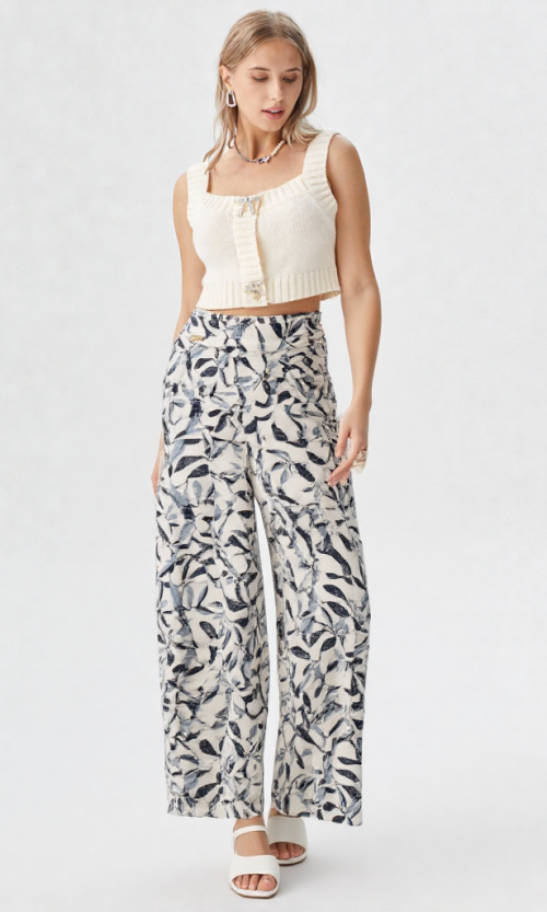 Pantalón mujer estampada