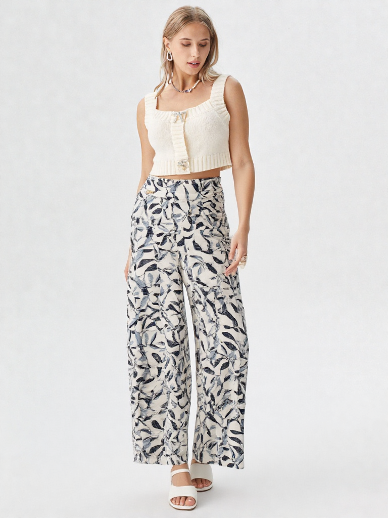 Pantalón mujer estampada