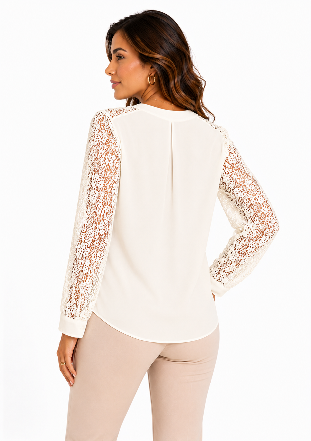 Blusa mujer manga larga unicolor - Imagen 7