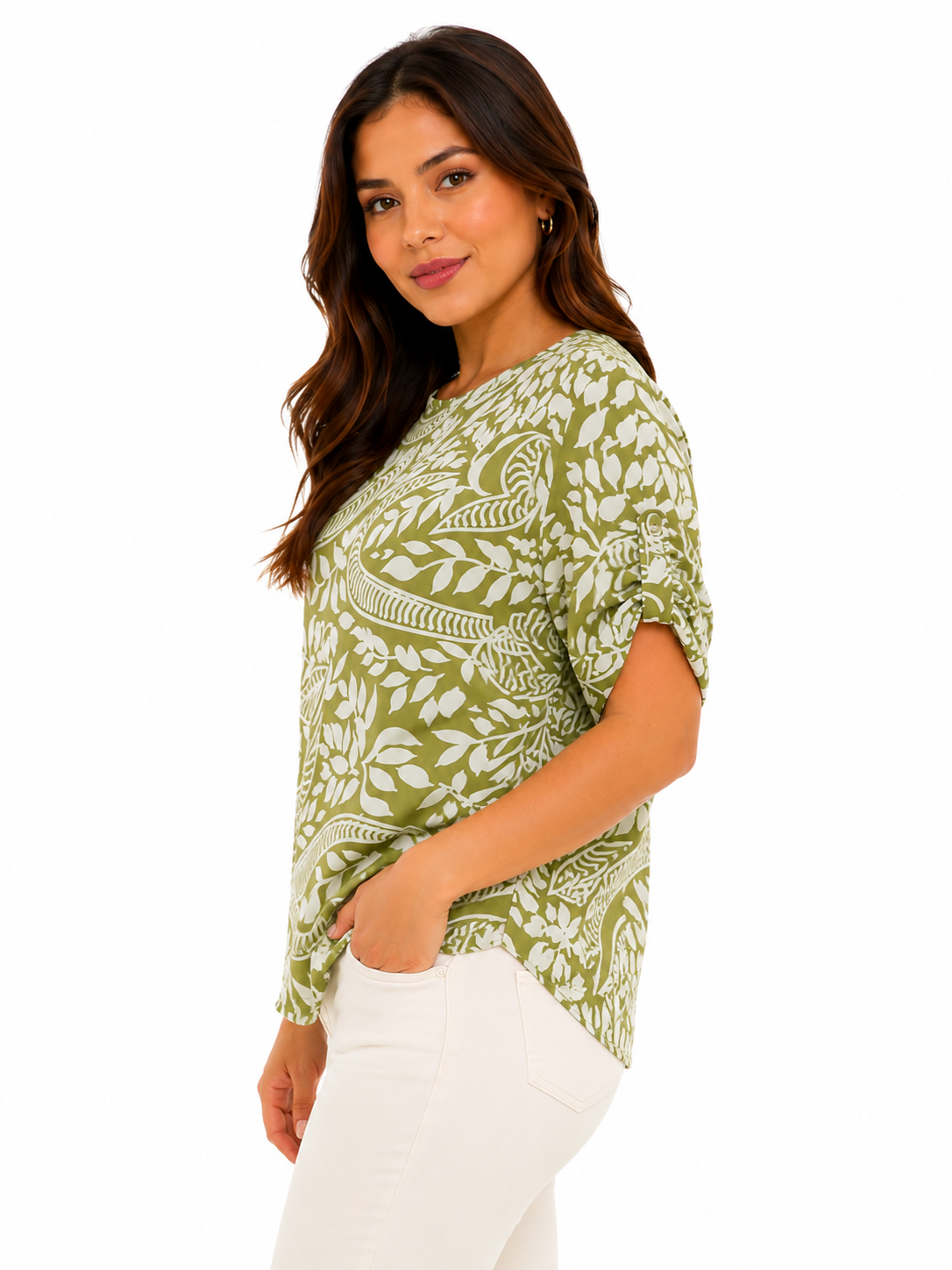 Blusa mujer manga corta estampada - Imagen 5