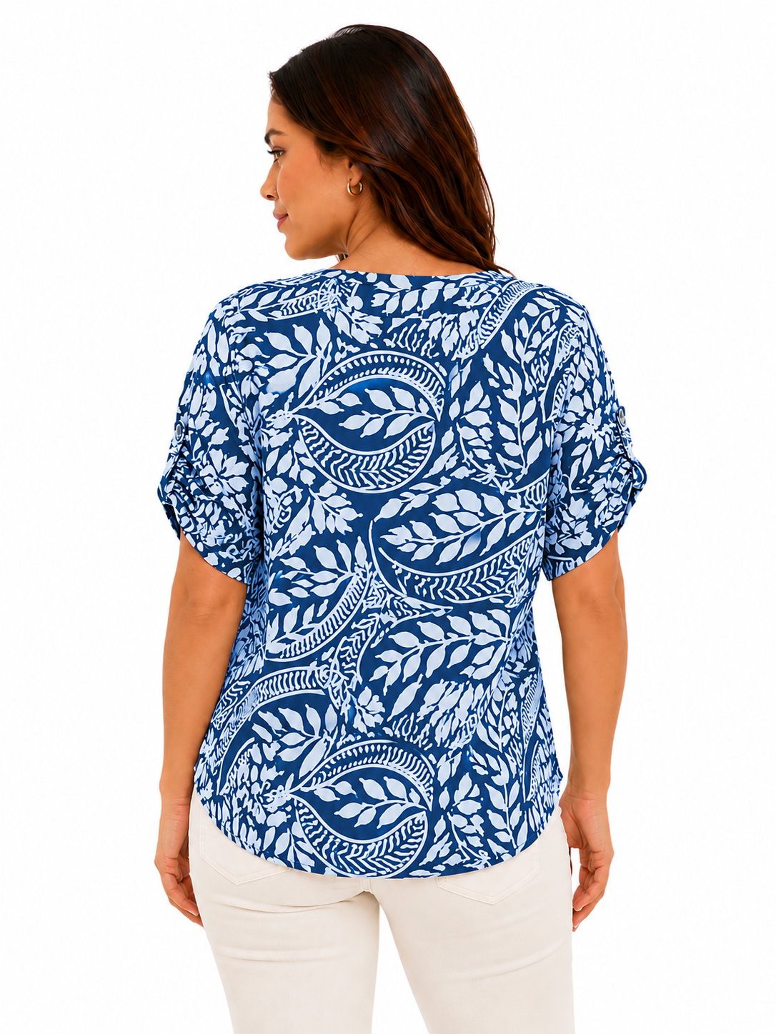 Blusa mujer manga corta estampada - Imagen 3