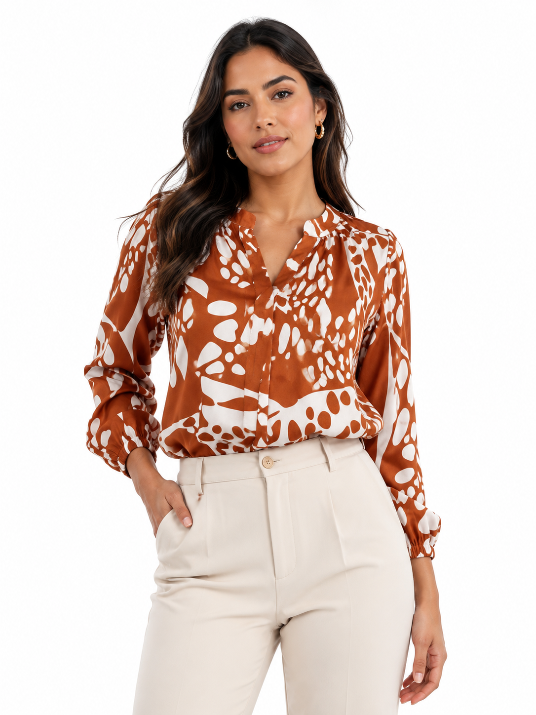 Blusa mujer manga 3/4 pepas - Imagen 2