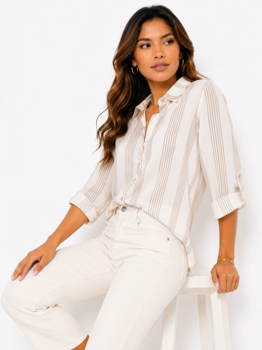 Blusa mujer rayas - Imagen 2