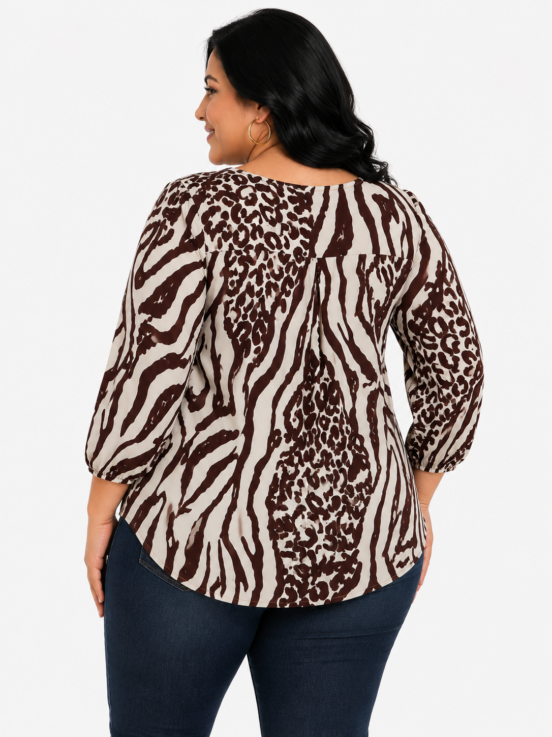 Blusa mujer manga corta estampada - Imagen 9