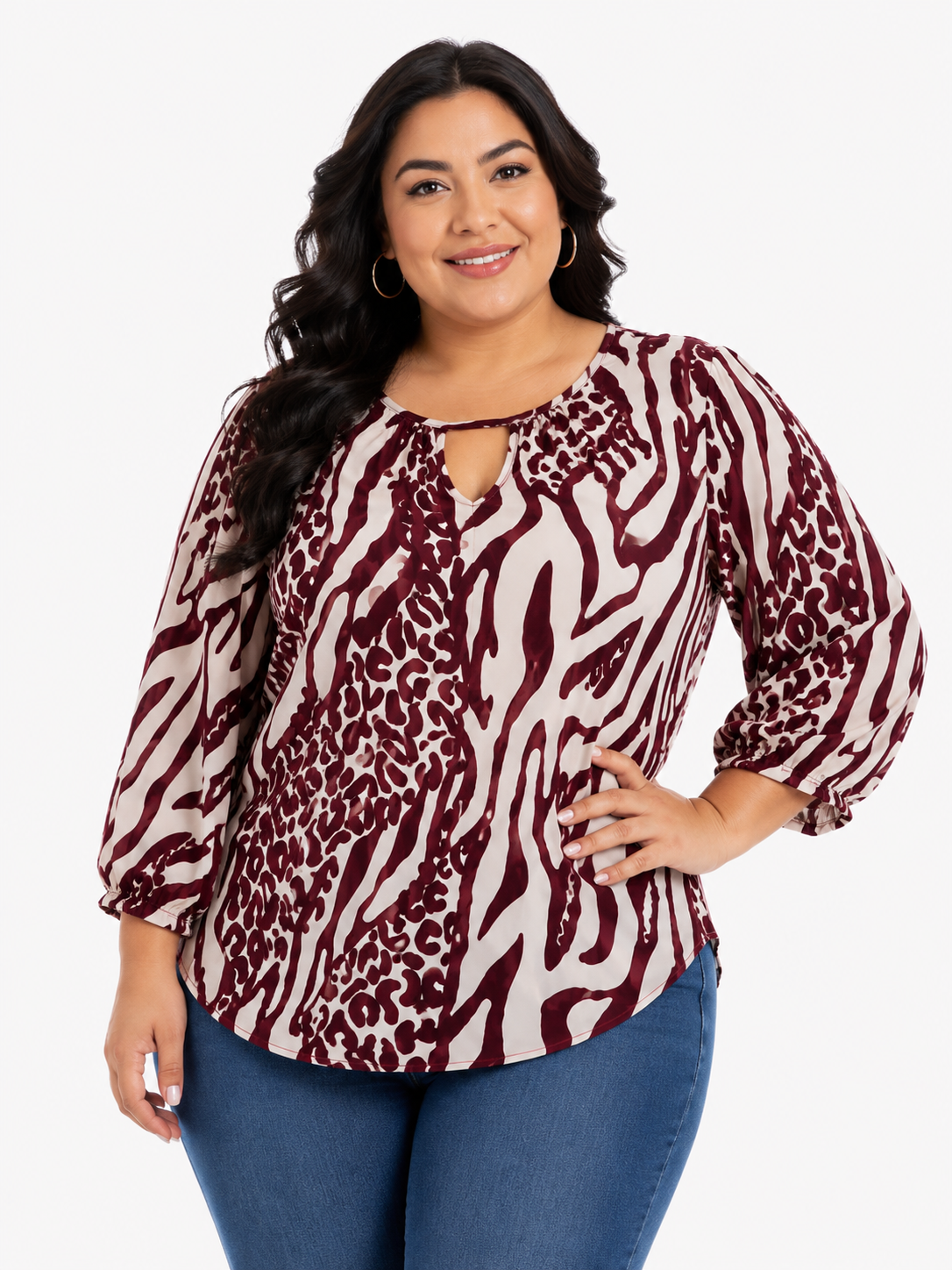 Blusa mujer manga corta estampada - Imagen 5