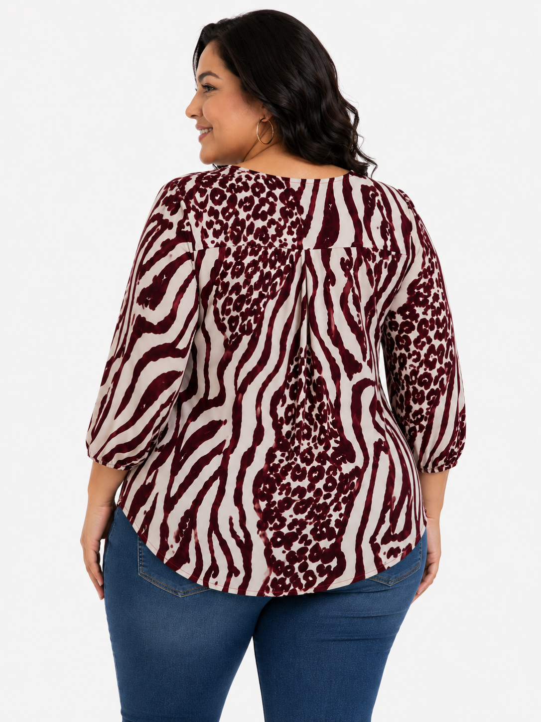Blusa mujer manga corta estampada - Imagen 6