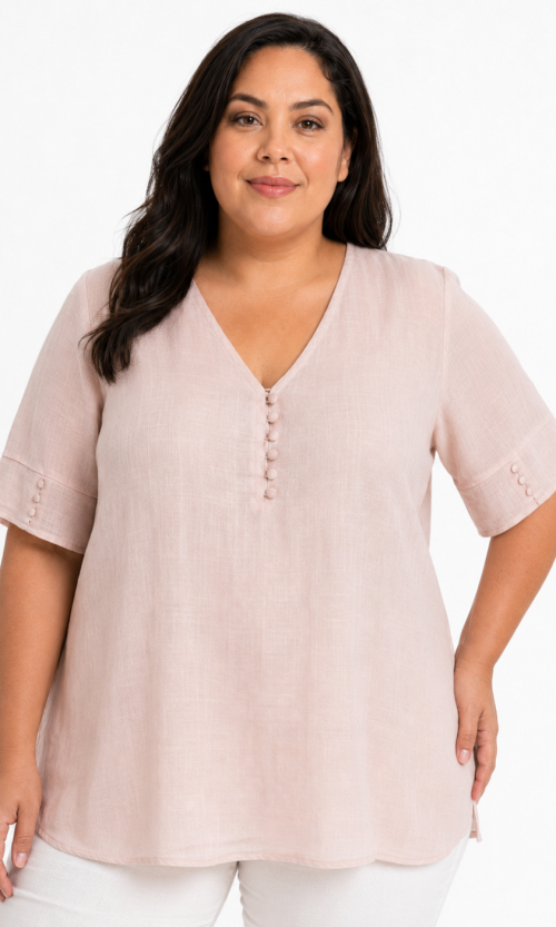 Blusa mujer manga corta rayas