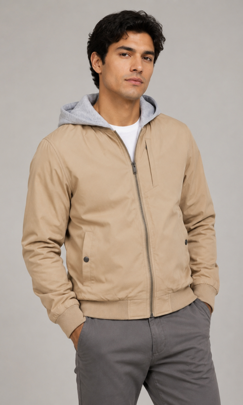 Chaqueta hombre unicolor