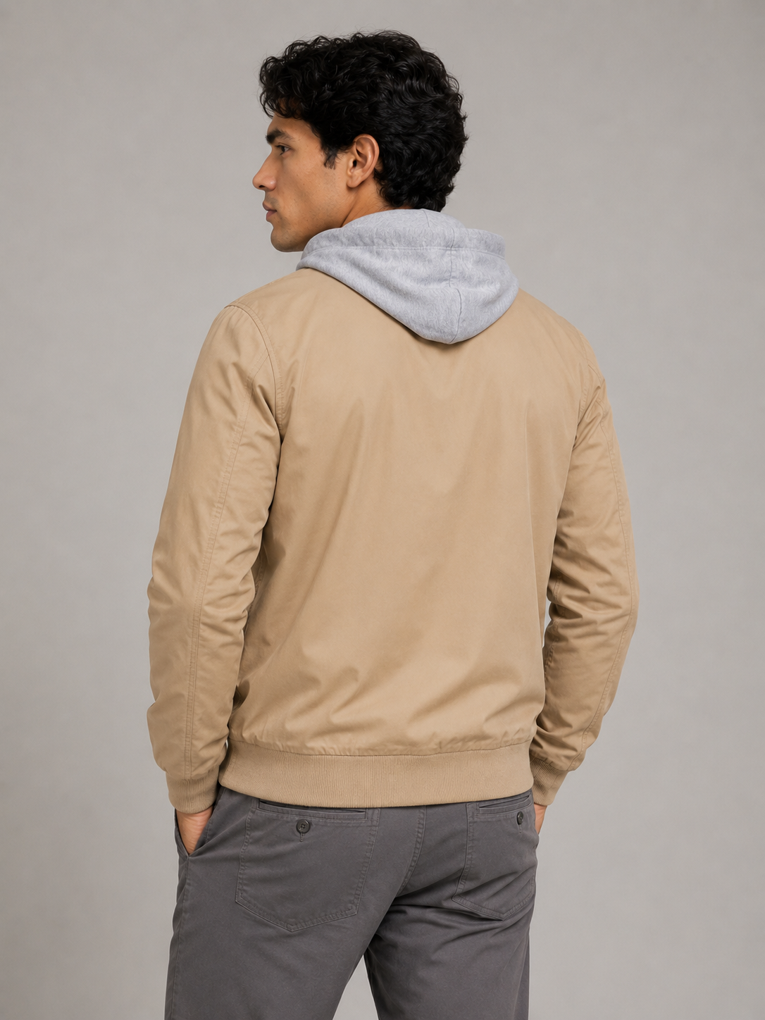 Chaqueta hombre unicolor - Imagen 3