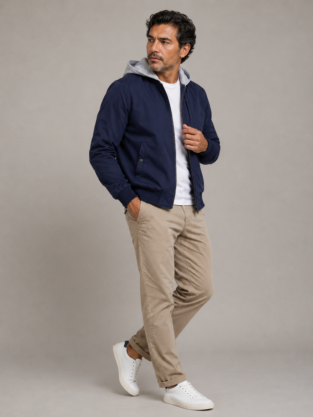 Chaqueta hombre unicolor - Imagen 5